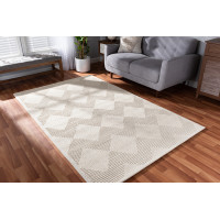 Baxton Studio Sovanna-Ivory-Rug Baxton Studio Sovanna Modern and Contemporary Ivory Hand-Tufted Wool Area Rug